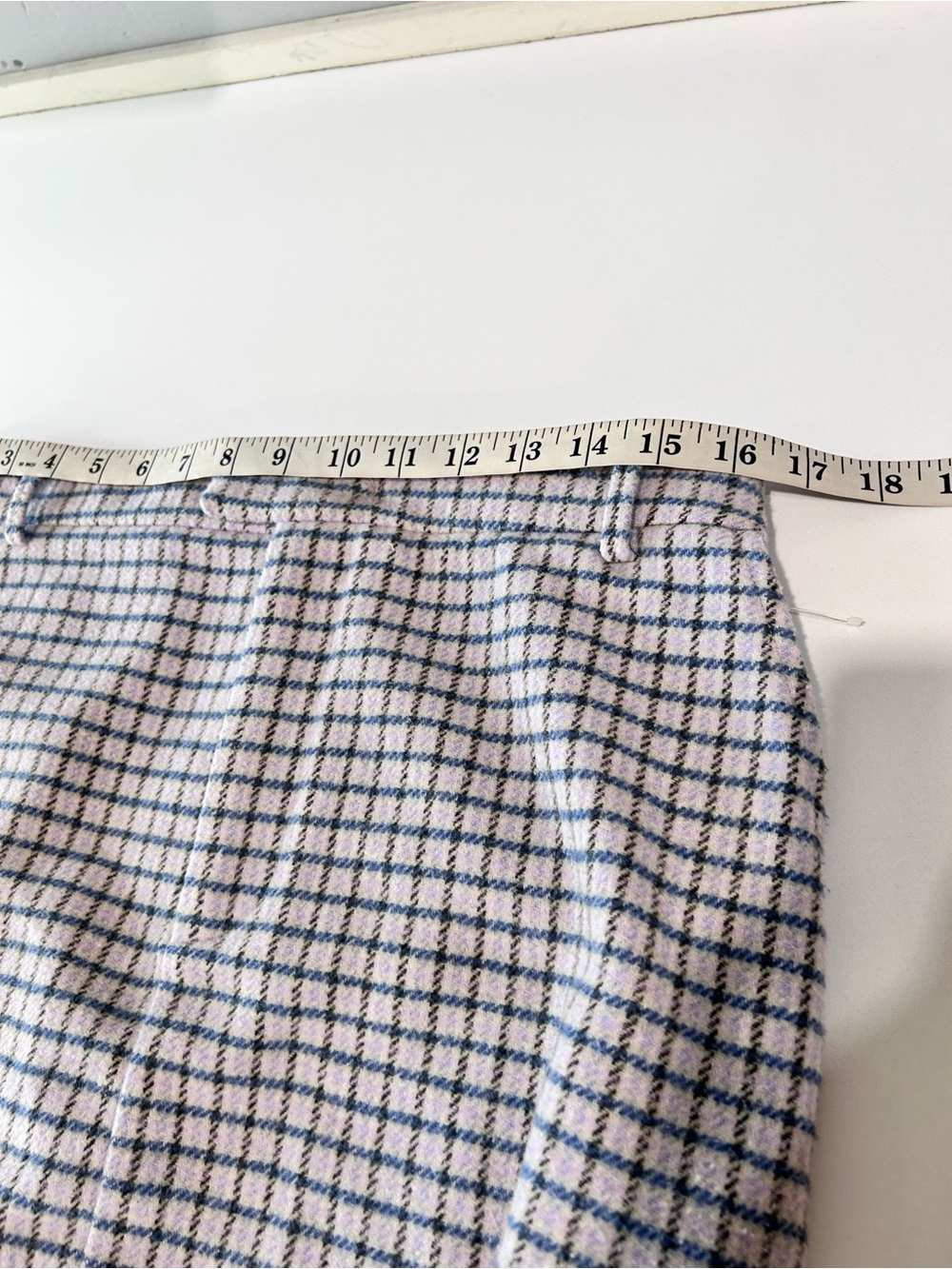 Rails Blue and Cream Checked Mini Skirt - Picture 11 of 16